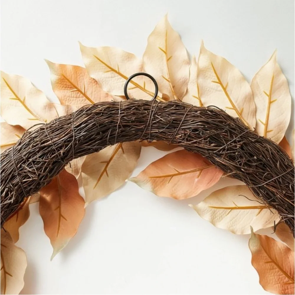 Studio McGee Nuetral Leaf Wreath Threshold